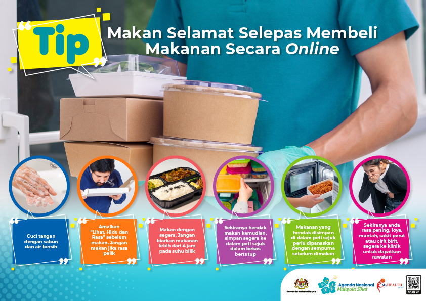 Tips Selamat Selepas Membeli Makanan Secara Online